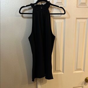 Elegant Black Sleeveless Halter Top